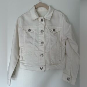 Girls White Jean Jacket